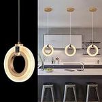 Jiinoo LED Pendant Light, 24W Cryst