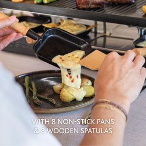 BOSKA Raclette Grill Set – 8-Person Tabletop Cheese Melter