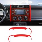 Dashboard Navigation Side Decorative Strip Cover Fit Toyot@a FJ Cruiser 2007-2021 Navigation Side Trim Cover Trim Center Console Navigation Side Trim Strip Navigation Panel Frame Interior Accessories