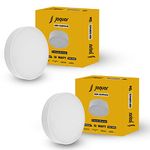 Jaquar 12W LED Gem Trimless Round Surface Mount Down Light | No False Ceiling Required | Warm Light(3000K) | (Pack of 2)
