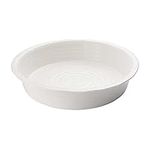 Portmeirion Sophie Conran White Round Pie Dish | 10.5 Inch Pie Pan for Baking Quiche, Pot Pies, and Tarts | Made from Fine Porcelain | Dishwasher and Microwave Safe