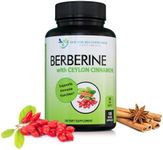 DOCTOR RECOMMENDED SUPPLEMENTS Berberine with Ceylon Cinnamon - 1200mg Berberine & 100mg Organic Ceylon Cinnamon - 120 Veggie Capsules, Healthy Immune System & Gastrointestinal Wellness