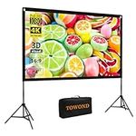 Projector Screen with Stand, Towond