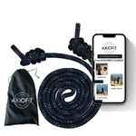 AXiOFiT Flow Rope Exercise Jump Ropes for Home Gym Cardio Weighted Jump Rope for Freestyle Skipping & Jumping Helps Upper Body Fitness for Boxing & HIIT Beginner – 560g (1.23lb)