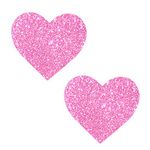 Neva Nude Sparkle Pony Pink Glitter I Heart U Nipztix Pasties Nipple Covers