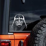 CCI Darth Vader Star Wars Decal Vinyl Sticker|Cars Trucks Vans Walls Laptop|White |5.5 x 5.5 in|CCI1881