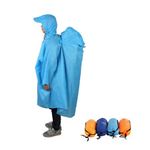 Backpack Cover One-piece Raincoat Rain Cape Outdoor Hiking Camping Jacket Unisex
