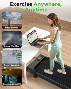 HomeFitnessCode Walking Pad Treadmill – Compact Foldable Electric