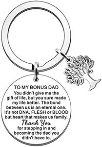 SDOFY Step Dad Regali Bonus Papà Regali Passo Papà Festa del Papà Regalo Portachiavi Patrigno Patrigno Padre in Legge Papà Regali di Compleanno di Natale