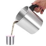 ONEVER Candle Melting Pot, Metal Jug for Melting Wax, 1.2l Scented Candle DIY Wax Melting Pot - Candle Warmers for Candle Making and Soap Making Crafts