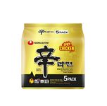 Nongshim Shin Ramyun Spicy Chicken Flavour Noodle Soup Instant Noodles Gourmet Spicy, 21.16 Oz 600 G, 5 Pack