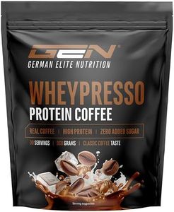 Wheypresso Protein Coffee - Proteína en polvo con concentrado y aislado de suero de leche - Con auténtico café y cafeína - Bebida cremosa rica en proteínas - (908 g, Sabor Café Clásico)