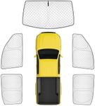 KMF Thicken Sun Shades for 2019-2026 GMC Sierra 1500 Accessories,Car Window Covers Sunshade for Windshield Side, UV Block and Protect Privacy Blackout for Camping Relax 5pcs