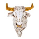 AONA Polyresin Bull Head,Bull Head Wall Decor (High : 7.5 inches)