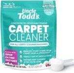 Uncle Todd's Carpet Cleaner Powder for Machines | Makes 30 Gallons of Carpet Cleaner Solution | Enzyme Formula Carpet Deodorizer | Removes Pet Odors & Stains | Safe for Carpets, Rugs & Upholstery