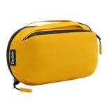 Destinio Toiletry Bag for Men and Women - Waterproof Organizer with Hanging Hook - Travel Pouch and Shaving Kit Bag for Men, Cosmetic and Make up Pouches for Women (Yellow)