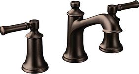 Moen T6805ORB Dartmoor Two-Handle Low Arc Bathroom Faucet, Oil Rubbed Bronze