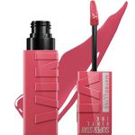 Maybelline New York Super Stay Vinyl Ink Longwear No-Budge Liquid Lipcolor, Highly Pigmented Color and Instant Shine, Sultry, 4.2ml