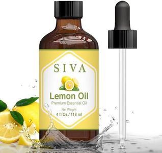 Siva Lemon Essential Oil (118ml) Premium Essential Oil with Dropper for Diffuser, Aromatherapy, Hair Care, Scalp Massage & Skin Care 4 Fl Oz (Pack of 1)