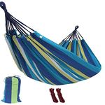 E KAINI Garden Camping Hammock (Double, Blue)