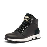 SOREL Men's Mac Hill Mid LTR Waterproof Shoe - Black - Size 10