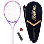 Senston 25'' Tennis Racket with Racket Bag, Lightweight Tennis Racquet, 1 Grip, 1 Vibration Dampeners