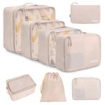 BAGAIL Packing Cubes for Suitcase 8 Set, Lightweight Luggage Packing Organizers Packing Cubes for Travel Accessories