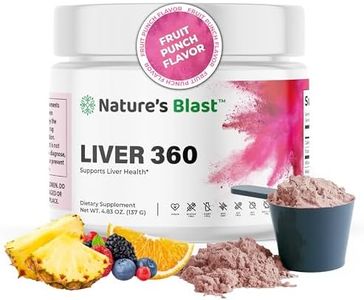 NATURES BLAST Liver 360 - Fruit Punch Flavored Liver Powder Supplement with Artichoke Extract, Turmeric, and Milk Thistle, Liver Cleanse Detox & Repair Formula, 1 Bottle