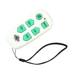 Universal Big Button TV Remote - EasyMote DT-R08W Backlit, Easy Use, Smart, Learning Television & Cable Box Controller, Perfect for Assisted Living Elderly Care. White TV Remote Control