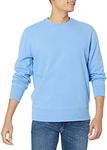 Amazon Essentials Men's Long-Sleeve Lightweight French Terry Crewneck Sweatshirt, French Blue, X-Large