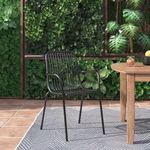 qwqbuy® Steel Dining Chairs Indoor Outdoor Chairs Patio Chairs Kitchen Metal Chairs 18 Inch Seat Height Restaurant Chair Metal Stackable Chair Tolix Side Bar Chairs 330LBS Weight Capacity (6)