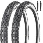 24" 26" Bike Tire 24 x 2.125/26 x 2.125 Inch Folding Replacement Bicycle Tire for Beach Cruiser Bike