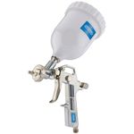 Draper Gravity Feed Air Spray Gun | 500ml Spray Paint Gun Air Compressor | Adjustable Air Flow | 92971, Silver