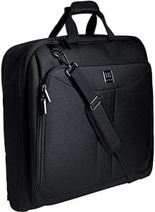 HUGH BUTLER Porta Abiti da Viaggio - Borsa Uomo - Borse da Vaggio - Vestiti Senza Pieghe - Una Borsa Grande per Tre Paia di Abiti - Colore Nero