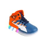 Kids Unisex Fashionable LED Lights Unisex Sneakers and Walking Shoes for Boys and Girls of Age 2 Years to 6 Years (12) Orange