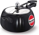 HAWKINS Hawkins Contura Black Pressure Cooker, 5 Litre, Black (Hard Anodized - CB50), Medium