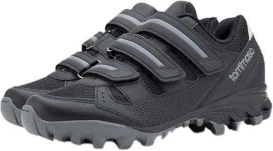 Tommaso Vertice 100 SPD Mountain Bike Shoes, Mens Cycling Shoes for Gravel, Trek & Road Bicycles—Essential Bike Accessories for Mens Bicycle—SPD Cleats Not Installed—Size 10US—43EU