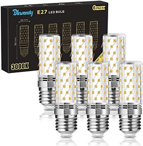 Blewandy Bombilla LED E27 Luz Calida 3000K, Lámpara LED de 12W Equivalente a Bombillas Halógena de 100W, 1200Lm Maíz LED Bulbo, No Regulable Paquete de 6