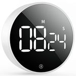 VOCOO Digital Kitchen Timer: Magnetic Countdown Countup Cooking Timer with Large LED Display Volume Adjustable, Easy to Use for Kids and Seniors