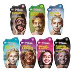 7th Heaven Face Mask Set (Contains 7 Masks). Clay, Mud & Peel Off Face Masks, Deep Cleansing Face Packs for Women, Cruelty Free Pamper Gifts for Women - Genuine 7th Heaven Face Masks Skincare