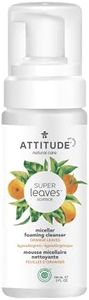ATTITUDE Micellar Foaming Facial Cleanser, EWG Verified, Dermatologically Tested, Plant and Mineral-Based, Vegan, Orange Leaves, 150 mL
