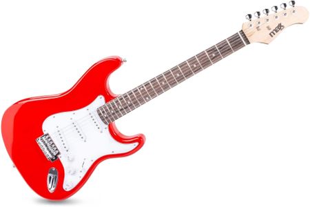 Max GigKit Electric Guitar Kit – Red, Complete Starter Set