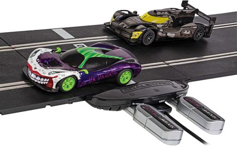 Scalextric Batman vs Joker Slot Car Racing Set – Includes Track & Cars