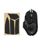 kwmobile Mouse Grip Tape Compatible with Logitech G502 Grip Tape - Non-Slip Faux Leather - Black