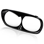 Motorcycle Headlight Bezel Scowl Compatible with 98-13 Harley Road Glide Outer Fairing (Glossy Black)