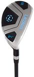 LAZRUS GOLF Premium Hybrid Golf Clubs for Men - 2,3,4,5 & 6 Right Hand, Graphite Shafts, Regular Flex (Silver, 5 (24 Degree))