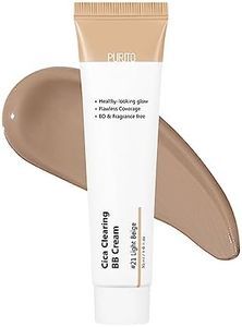 PURITO Cica Clearing BB Cream #21 Light Beige 1 fl.oz / 30ml, Vegan bb cream, tinted