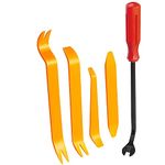 Hukimoyo 5 pcs car Trim Removal Tools kit Auto Radio Door Clip Panel Trim Audio Removal Toolkit car Dashboard Removal Tool car Repair kit for Mudguard Door Pad Lining