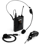 Gemini Sound GMU-HSL100 Professional Wireless Headset Lavalier Rechargeable Battery Powered Microphone with Instant Plug & Play Connectivity for DJ's, Singers, Public Speakers with Body Pack