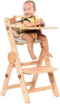 AIMOADO Wooden High Chair for Toddl